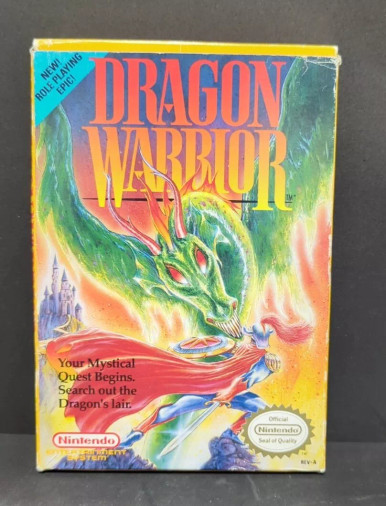 Dragon Warrior Nintendo NES 1989 w/ Box, Sleeve & Manual