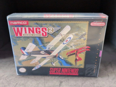 Wings 2: Aces High (Super Nintendo SNES, 1992) – With Manual