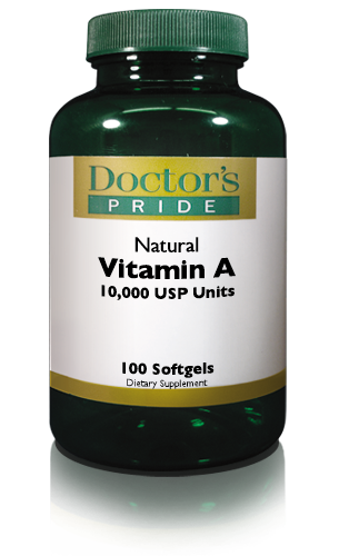 Vitamin A Softgels 10.000 USP Units Nutrition Doctor