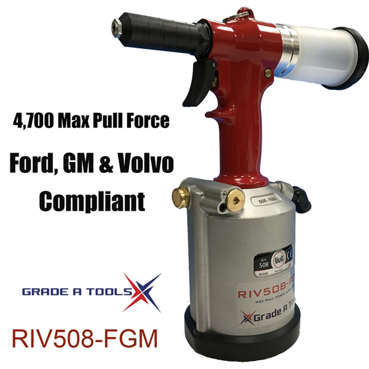 Blind Rivet Gun - FORD, GM, Volvo Compliant for collision repair B
