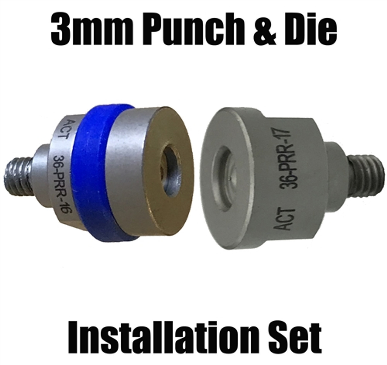 18 Piece Punch and Die Kit for SPR-12 Aluminum Self Piercing Rivet Gun F