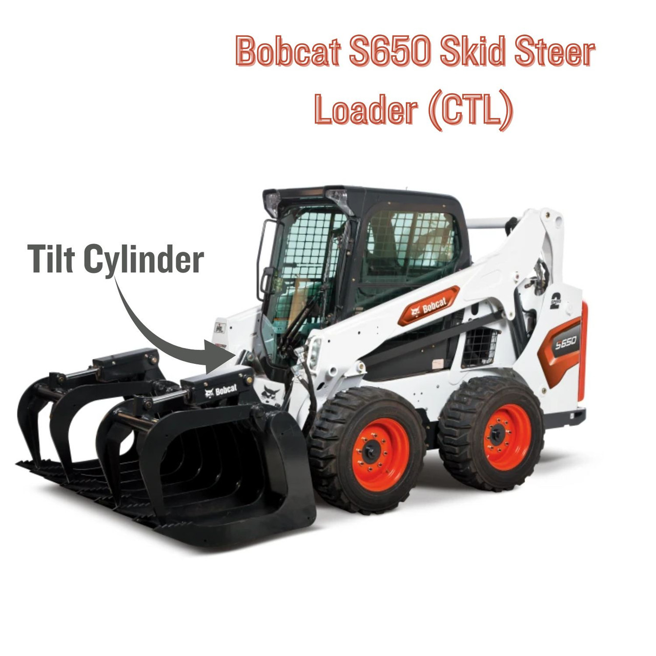 Bobcat S650 Skid Steer Loader (CTL) d tilt