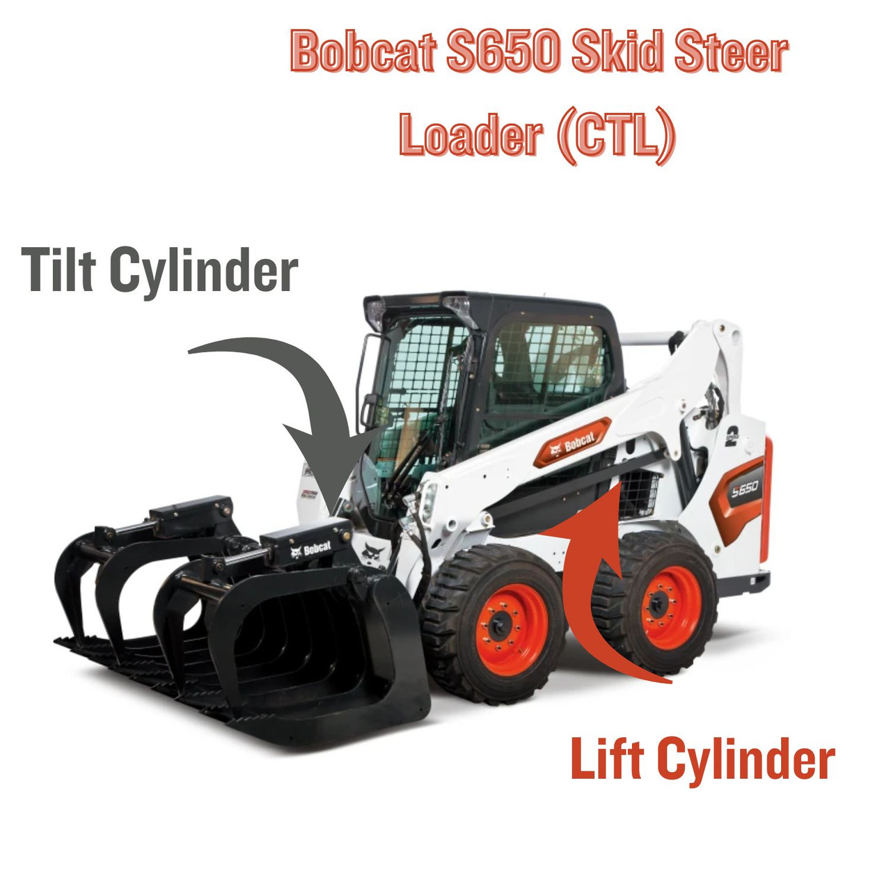 Bobcat S650 Skid Steer Loader (CTL) e Lift/Tilt