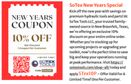 SoTex New Years Special - Coupon "STex10P"