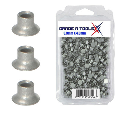 3.3mm x 4.0mm Aluminum Self Piercing Rivets, 100/Box