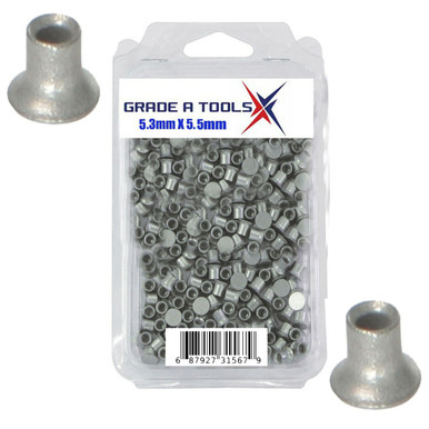 Pro Tec Spr Rivets 5.3mm x 5.5mm Aluminum Self-Piercing Rivets | 100pc Standard Grip SPR ...