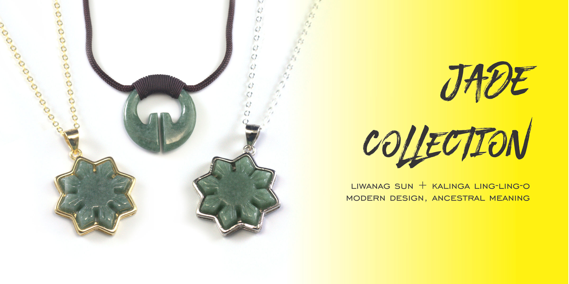 Filipino Sun and Lingling-O Jade pendant and necklace