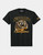 Ruff Draft Champions heavyweight black t-shirt with gold championship ring graphic front view