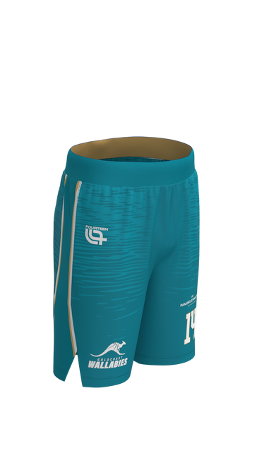 Wallabies - Away Kids Performance Competition Shorts