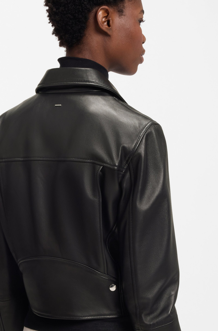 BOSS LEATHER JACKET SAYURI 50548471 - HUGO BOSS NZ