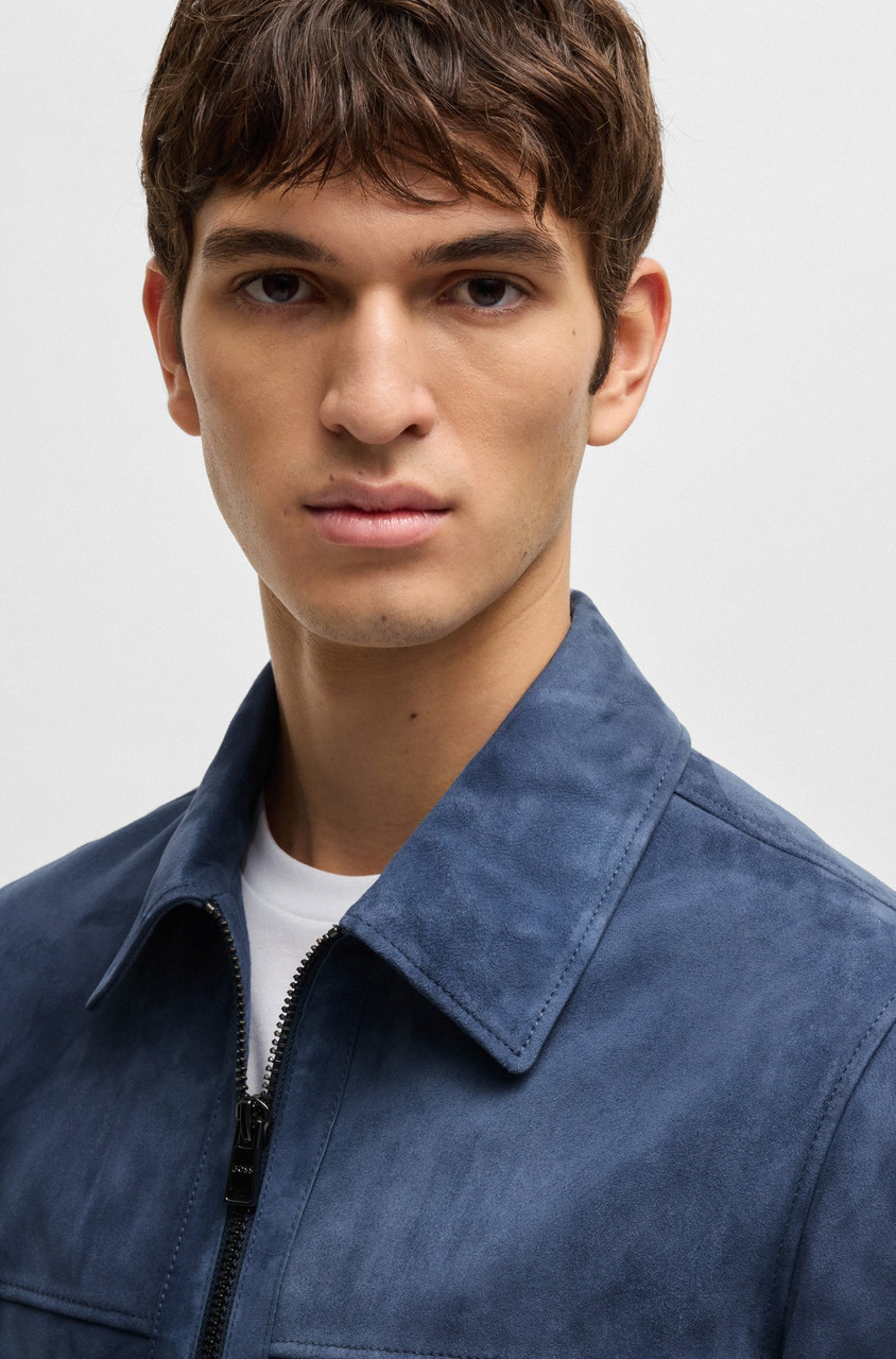 BOSS SUEDE LEATHER JACKET H-MALBANO 50528014 - HUGO BOSS NZ