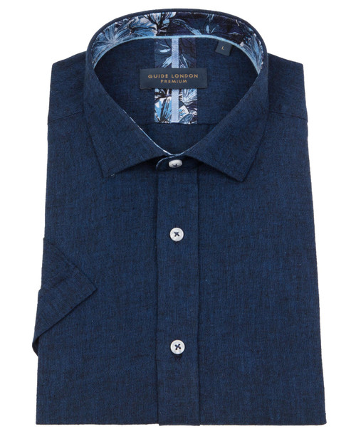 GUIDE LONDON - LINEN S/S SHIRT - HS2722