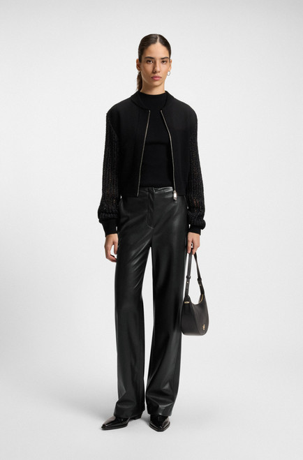 BOSS FAUX LEATHER TROUSERS TIMIRAS 50549241