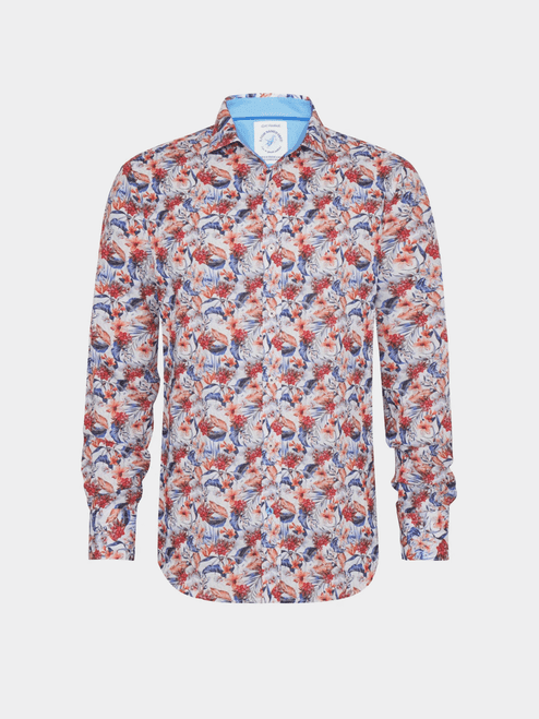 FISH - L/S FLORAL SHIRT - 015076