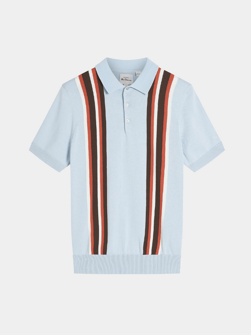 BEN SHERMAN STRIPE KNIT POLO - 1012378