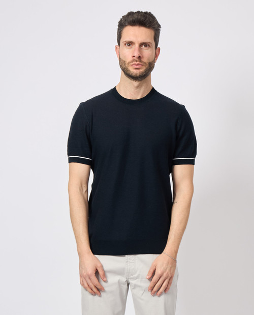 BOSS KNITTED T-SHIRT H-JIANFRANCO 50537642