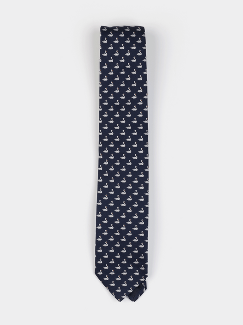SERGIOS ITALIAN SILK TIE - 0426B - SWAN