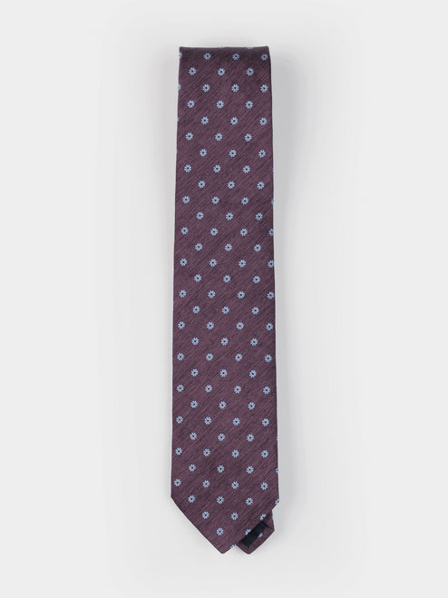 SERGIOS ITALIAN SILK TIE - 0426A - DAISY NEAT