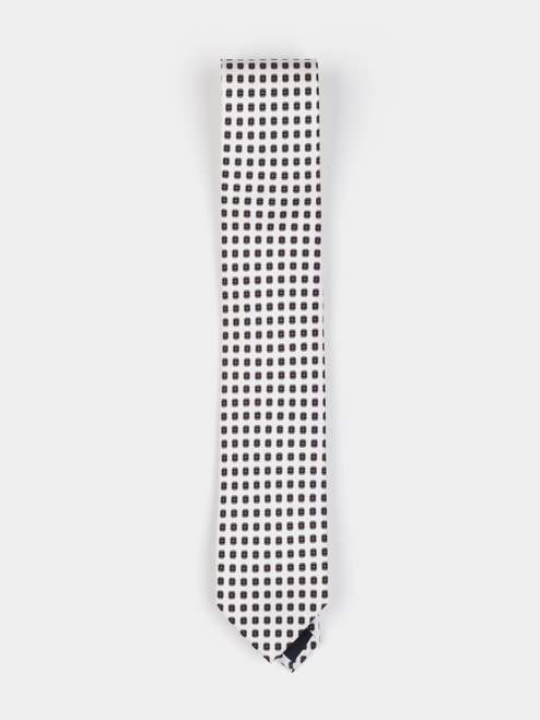 SERGIOS ITALIAN SILK TIE - 0426A - GEO NEAT
