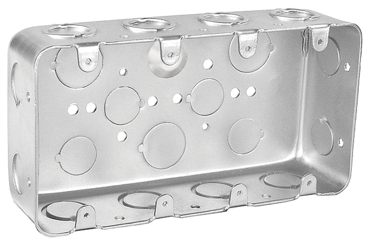 Topaz MGSB-4 | Switch Box 2-1/8-inch Dp 4 Gang 1/2-3/4Ko