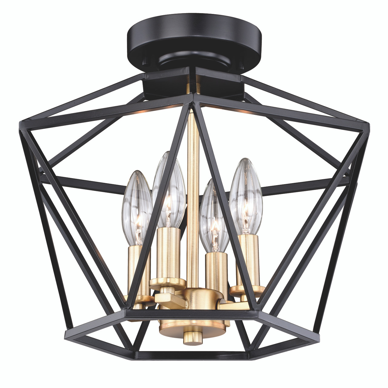 Vaxcel Turin Semi Flush Ceiling Light