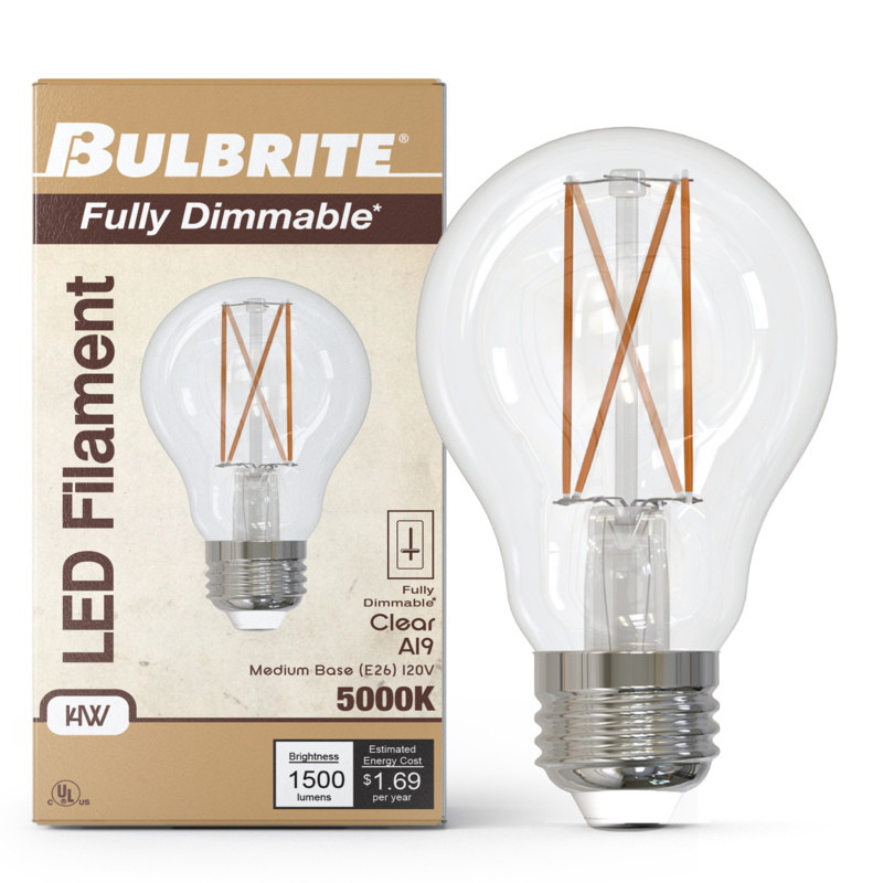 Bulbrite 776960 LED A19 Filament - Thumbnail 3