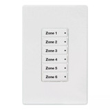 Cooper | GDS-6TSB-W | Greengate Digital Switch, 6 Small Buttons, White Finish