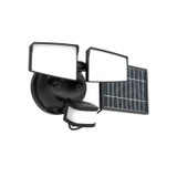 Halo | SEC2HSSOLMBLK | SEC Motion Security Floodlight, 2 Head, Solar, 2700K, 3000K, 4000K, 5000K, 6500K, 1443 Max Lumens, Black