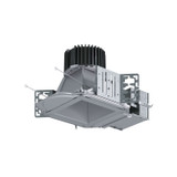 Portfolio | 4LBSQW1MW | 4" LED trim, Square Wide Anodized Aluminum, Self flanged, Matte White (Antimicrobial)