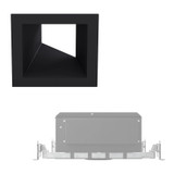 IRiS | E3SQCHY1MW | Downlight trim, 3" Open, hyperbolic, lensed wall wash, or super adjustable, Self-flanged (Flange matches reflector finish), matte