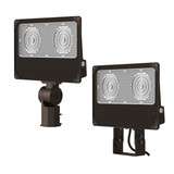Lumark | XSF100-SFTR-BZ | All-Selectable Flood, Slipfitter and Trunnion, 100W-80W-60W-40W 6,600-16,500 lumen, 3000K-4000K-5000K 80 CRI