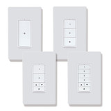 WaveLinx | WST-C-1-Z2 | WST-C Wallstation 1 button, Zone 2, White