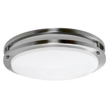 Efficient Lighting EL-815-109E26LED-BN | EL-815 Energy Star Certified Interior Ceiling Mount Fixture - Brushed Nickel, 1 x 9W E26 LED bulb included