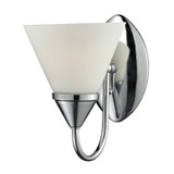 Efficient Lighting EL-258-01-109E26LED | EL-258-01 Interior Wall Mount Sconce Lighting Fixture - Brushed Nickel, 1 x 9W E26 LED bulb included