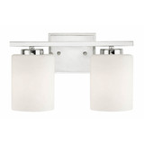 Efficient Lighting EL-250-02-BN | EL-250-02 Interior Wall Mount Bathroom Vanity Lighting Fixture - Brushed Nickel, Fixture only, no bulb included