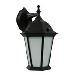 Efficient Lighting EL-106-109E26LED-B | EL-106 Exterior Wall Mount Lantern Lighting Fixture - Black, 1 x 9W E26 LED bulb included