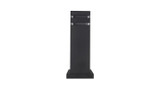 ASD Lighting ASD-BLC-S12B-BK | Square Outdoor Bollard 12inch 1xE26 120V Black ETL