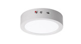 ASD Lighting ASD-MPR-7D15WH-EM | LED Edge-Lit Round Panel with 6W Battery Back-up 7inch 15W 120V Triac 2700/3000/4000/5000/6000K White ETL