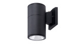 ASD Lighting ASD-OCLR-1A-PC-BK | Bulb Round 1-side Outdoor Wall Cylinder with Photocell 1xE26 60W 120V Black ETL