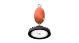 ASD Lighting ASD-UHB2A-ST-240BK-40EM | LED UFO High Bay with Q-base and 40W Battery Back-up STANDARD Series 150/200/240W 120-277V 0-10V Dimmable 170Lm/W 3000/4000/5000K with 4ft cord Black UL DLC Premium