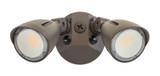Keystone | KT-SFLED20PS-D1-8CSB | LED Dual Head Security Light | Power Select 20/15/10W | Color Select 3000/4000/5000K | IP65 rated | 120-277V Input | Fro