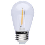 Satco | S8027R1 | S14 LED String Light Replacement Lamp Medium Base 2200K Clear 120 Volt 4-Pack