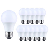 Satco | S14331 | 12 Watt LED A19 5000K CCT Medium Base Plastic 120 Volt 12-Pack