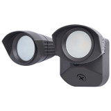 Satco | 65-1402 | 20 Watt LED Dual Head Security Flood Light 7.64 x 7.05 x 4.65 80 CRI 3000K/4000K/5000K CCT Bronze Finish Wet Location Ra