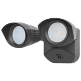 Satco | 65-1404 | 20 Watt LED Dual Head Security Flood Light 7.64 x 7.05 x 4.65 80 CRI 3000K/4000K/5000K CCT Black Finish Wet Location Rat