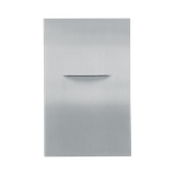Luxrite | LR38013 | VERTICAL STEP-LIGHT COVER PLATE - BRUSHED NICKEL FINISH