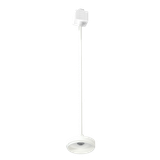 Luxrite | LR43757 | 2.5" CYLINDER SYSTEM - 8' ADJUSTABLE CABLE H-TRACK ADAPTER - WHITE FINISH