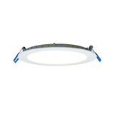 Lotus LE6R-5CCT-WH 6" round canless wafer LED downlight, white trim