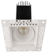 Lotus LED-2-S15W-L5CCTWH-T-SQ 2" Square Trimless White 15W LED 5CCT 1000 lm 38° Wet Air-Tight