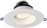 Lotus LRG6-5CCT-HO-WH 6" Round Regressed Gimbal 5CCT HO 18W LED Downlight White 38° Wet